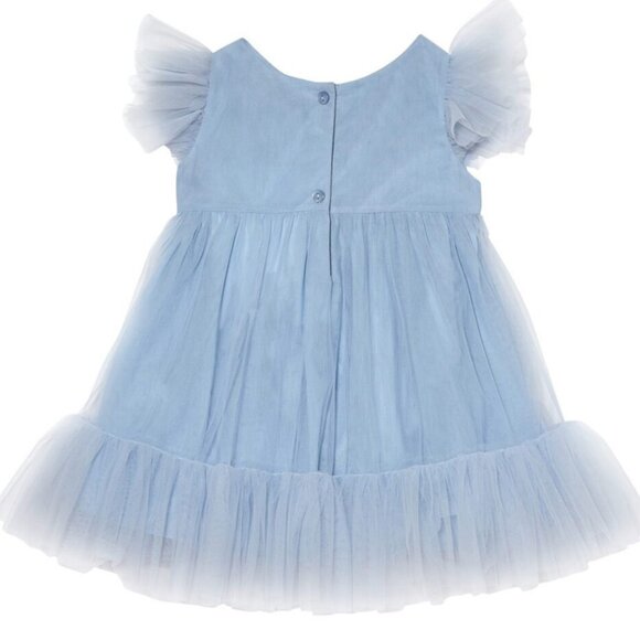 Tutu Du Monde Bebe Blue Tulle Dress Portraits Parties Weddings Flower Girl NWT - Picture 7 of 7